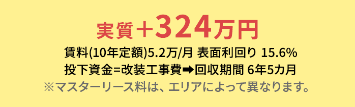 実質＋324万円