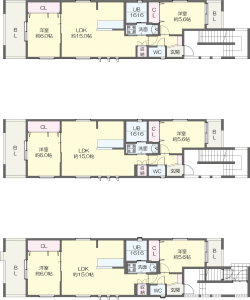 東住吉区西今川ハイツ　間取り図（HP実績用）